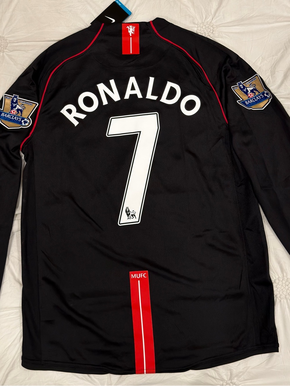 Cristiano Ronaldo #7 Manchester United Long-Sleeve Jersey retro 2007/2008 Size L